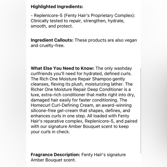 FENTY BEAUTY BY RIHANNA The Rich Curls 3-Piece Curl-Defining Hair Gift Set - Picture 10 of 11